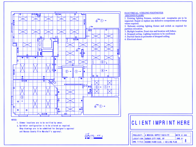 Second Floor Electrical / Ceiling Plan